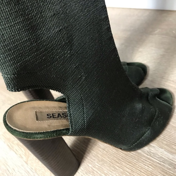 Yezzy Season 2 olive green knit high boots - Picture 10 of 11